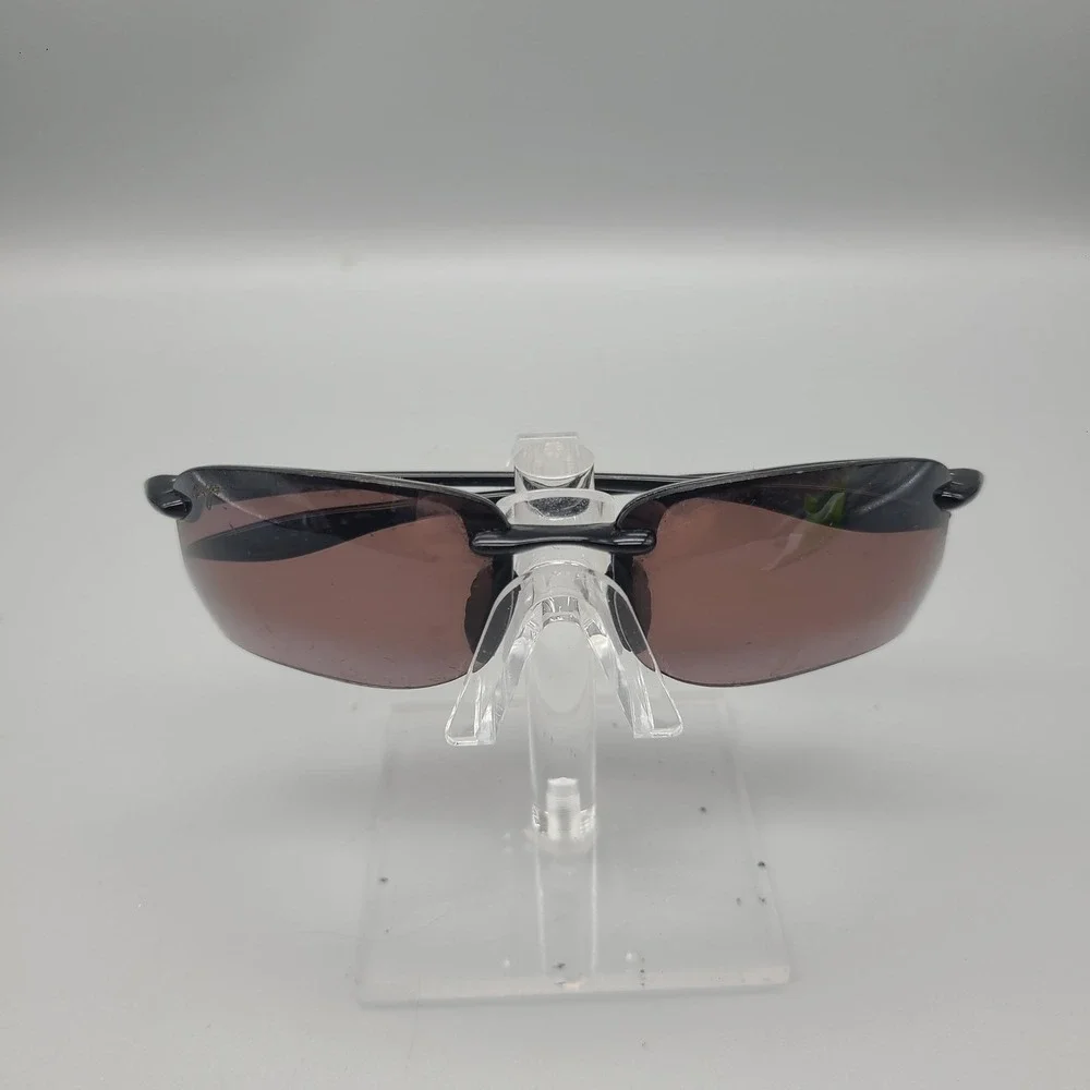 Maui Jim Turtle Bay MJ-411-02 Black Sport Sunglasses Bronze Polarized Lens Japan